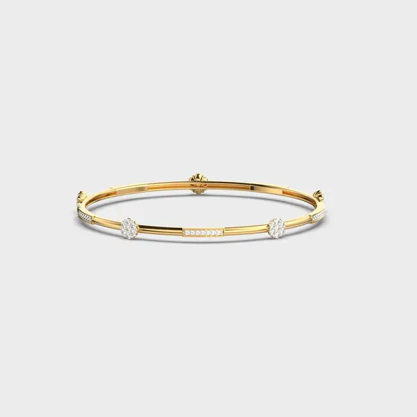 Minimal Claire Diamond Bangle – alternate view