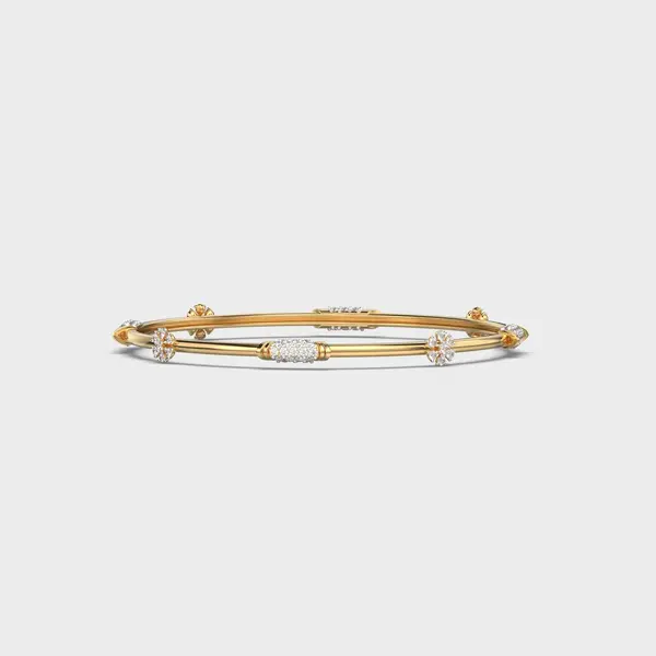 Minimal Elise Diamond Bangle – alternate view