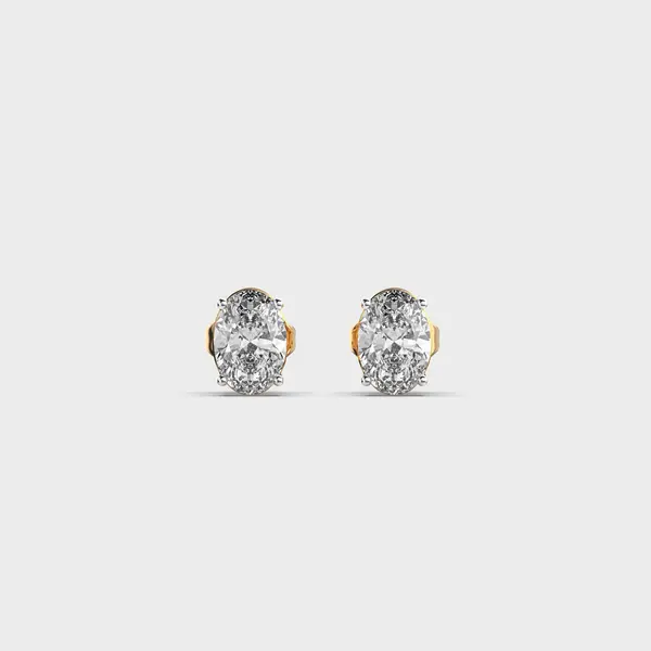 Duchess Margaret Oval Diamond Ear Studs