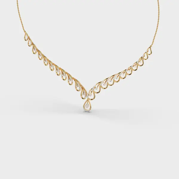 Luna Light Diamond Necklace – alternate view