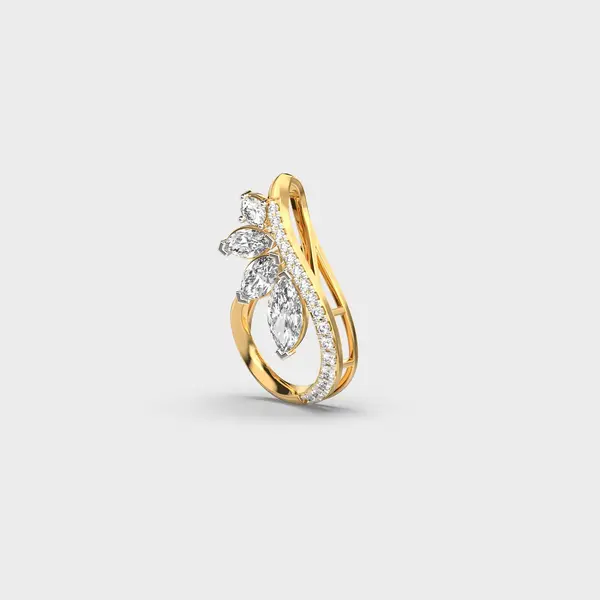 Inya Flower Diamond Pendant (Without Chain) – alternate view