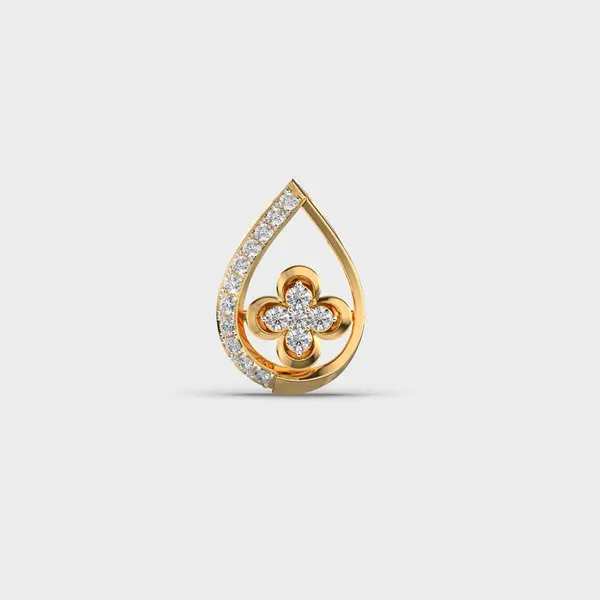Mini Floretta Diamond Pendant (Without Chain)