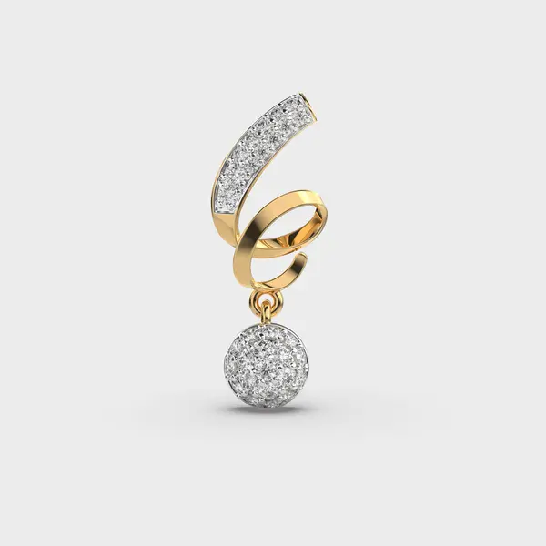 Spire Spiral Diamond Pendant (Without Chain)
