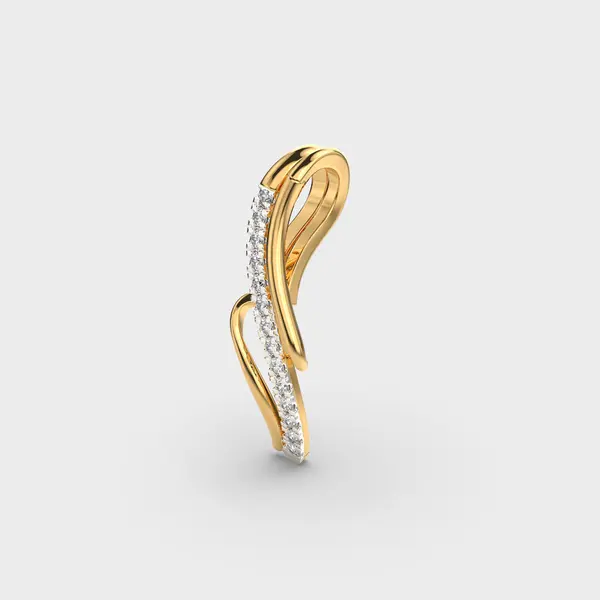 Twirl Diamond Pendant (Without Chain) – alternate view