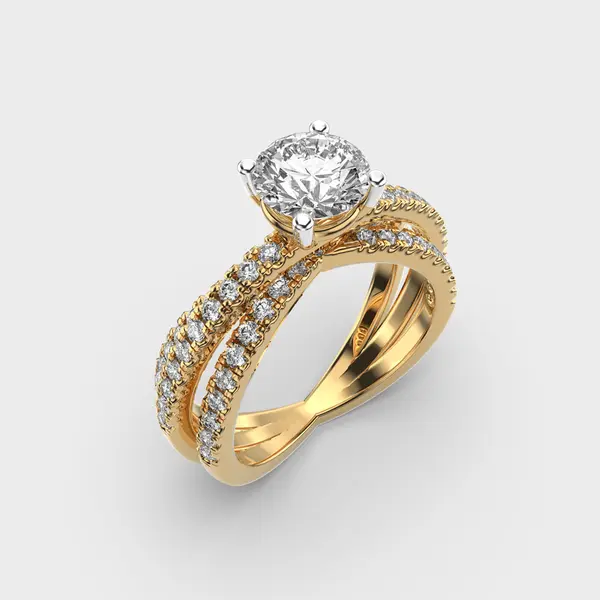Brilliant Cut Fireworks Diamond Ring – alternate view