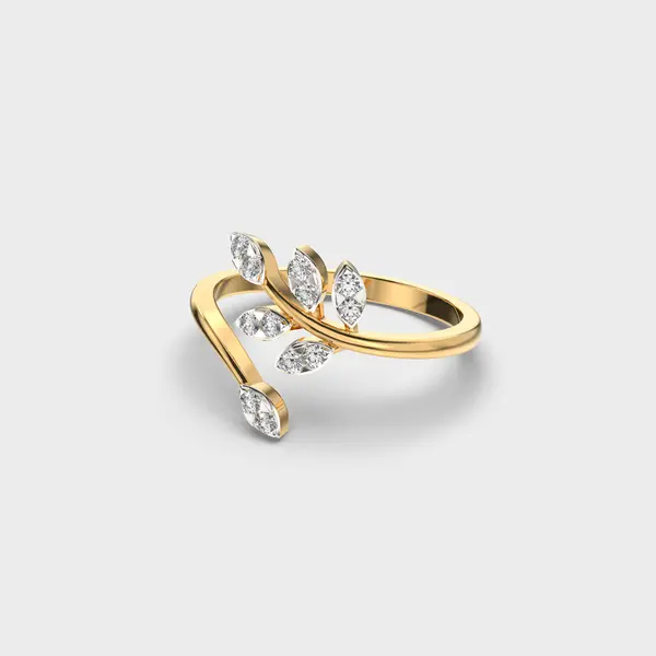 Delicate Morning Willow Diamond Ring – alternate view